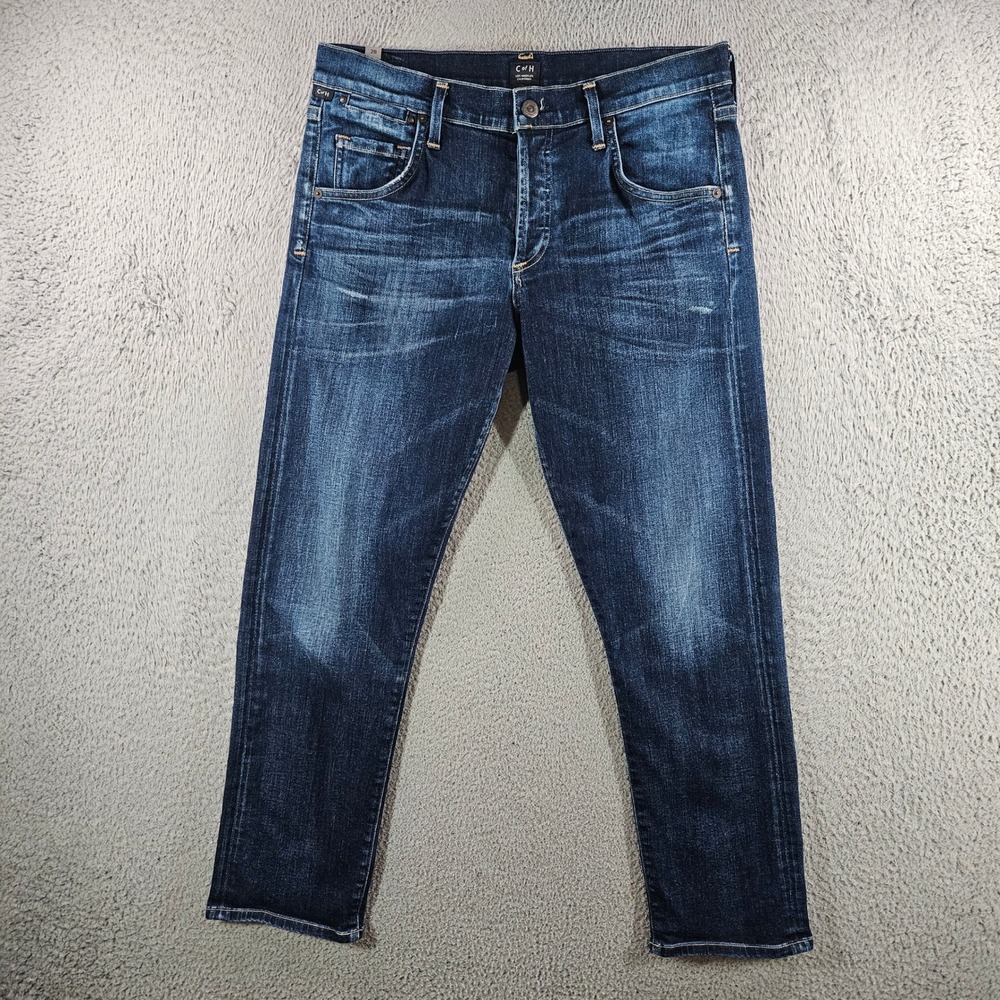 Citizens of Humanity Emerson Slim Boyfriend Jeans Dark Wash Size 28 Button Fly